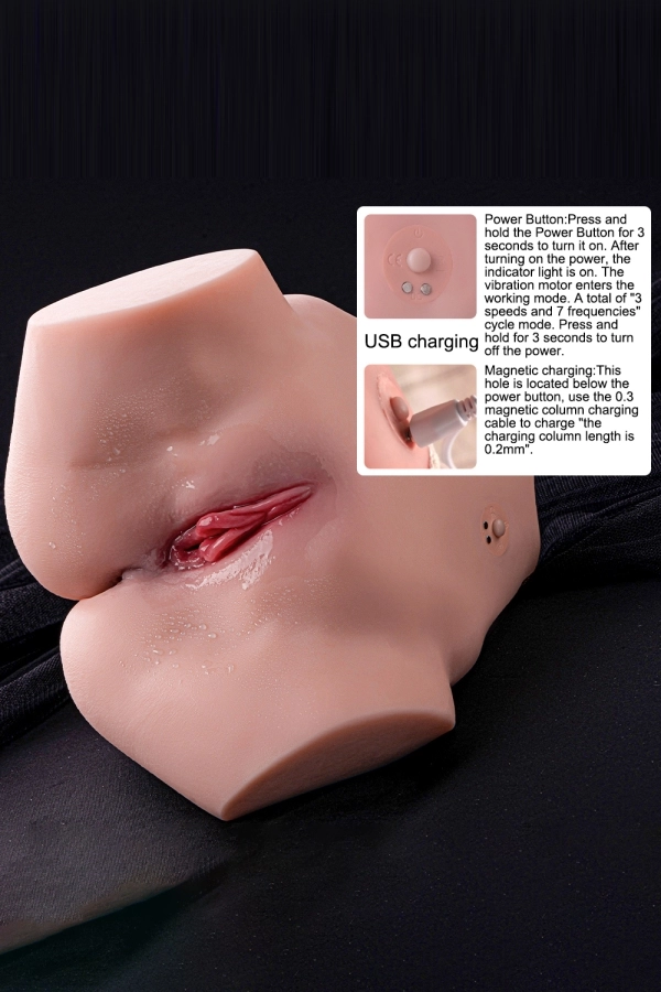 Full TPR Vibration Small Sex Dolls Torso